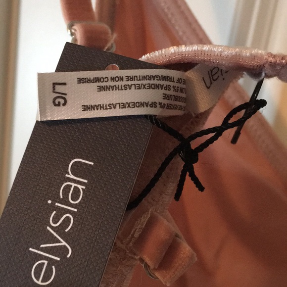 Crushed Pink Velvet Bralette - Picture 7 of 8